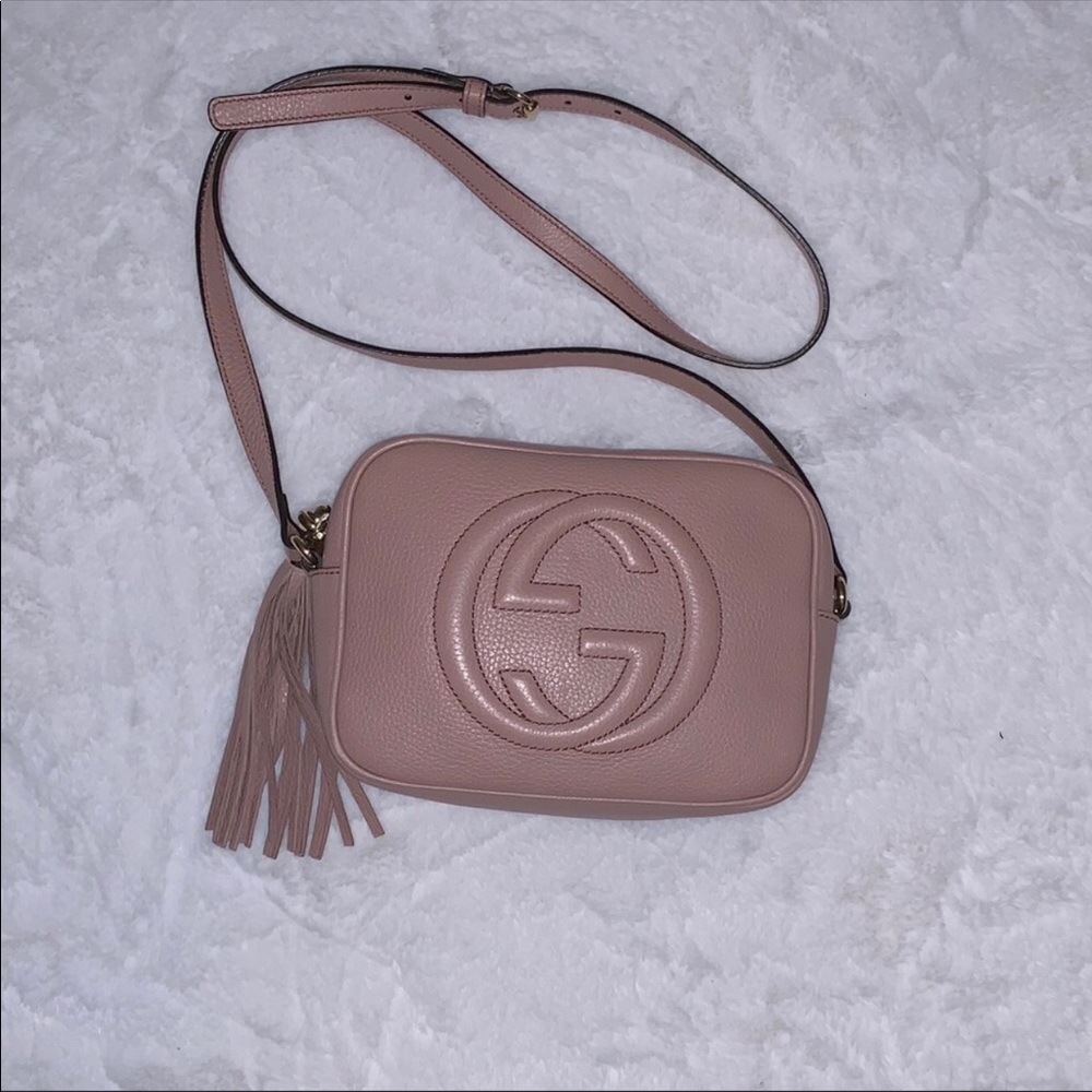 Gucci Soho Crossbody in blush pink rare color!!